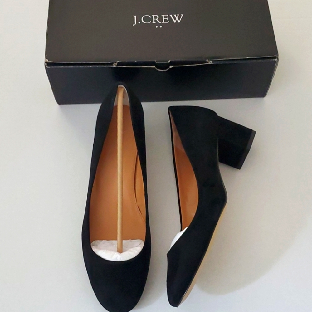 J crew suede heels